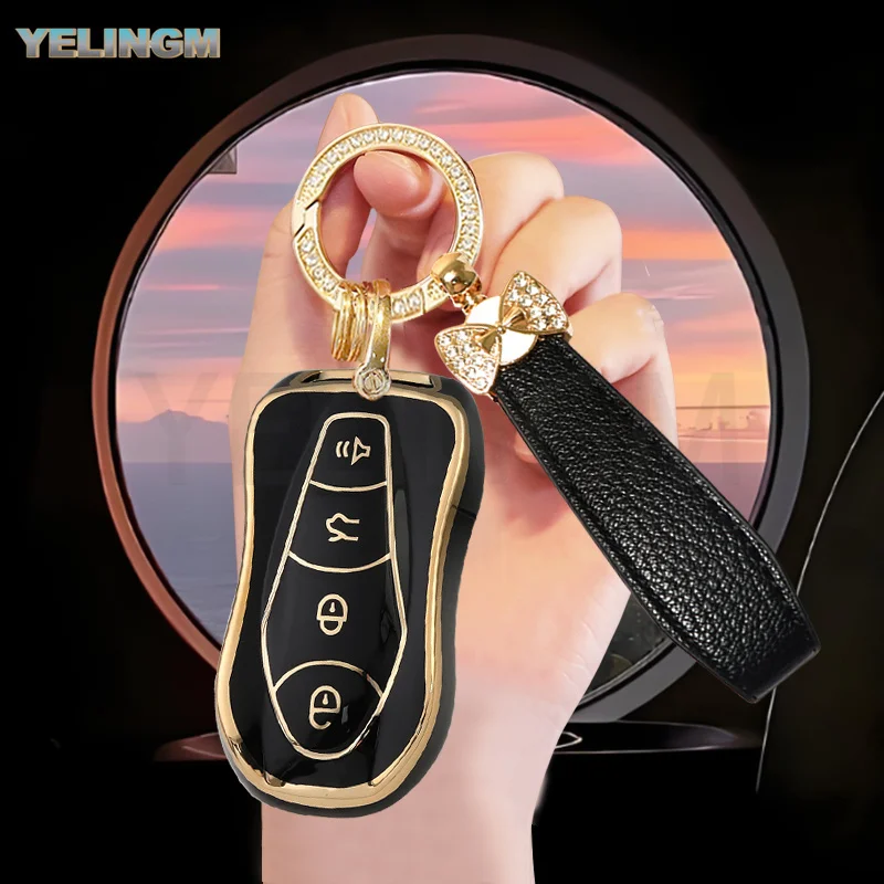 4 Buttons TPU Car Remote Key Cover Case for Geely Azkarra FY11 Atlas Pro New Emgrand GS X6 SUV EC7 Auto Shell Fob Accessories