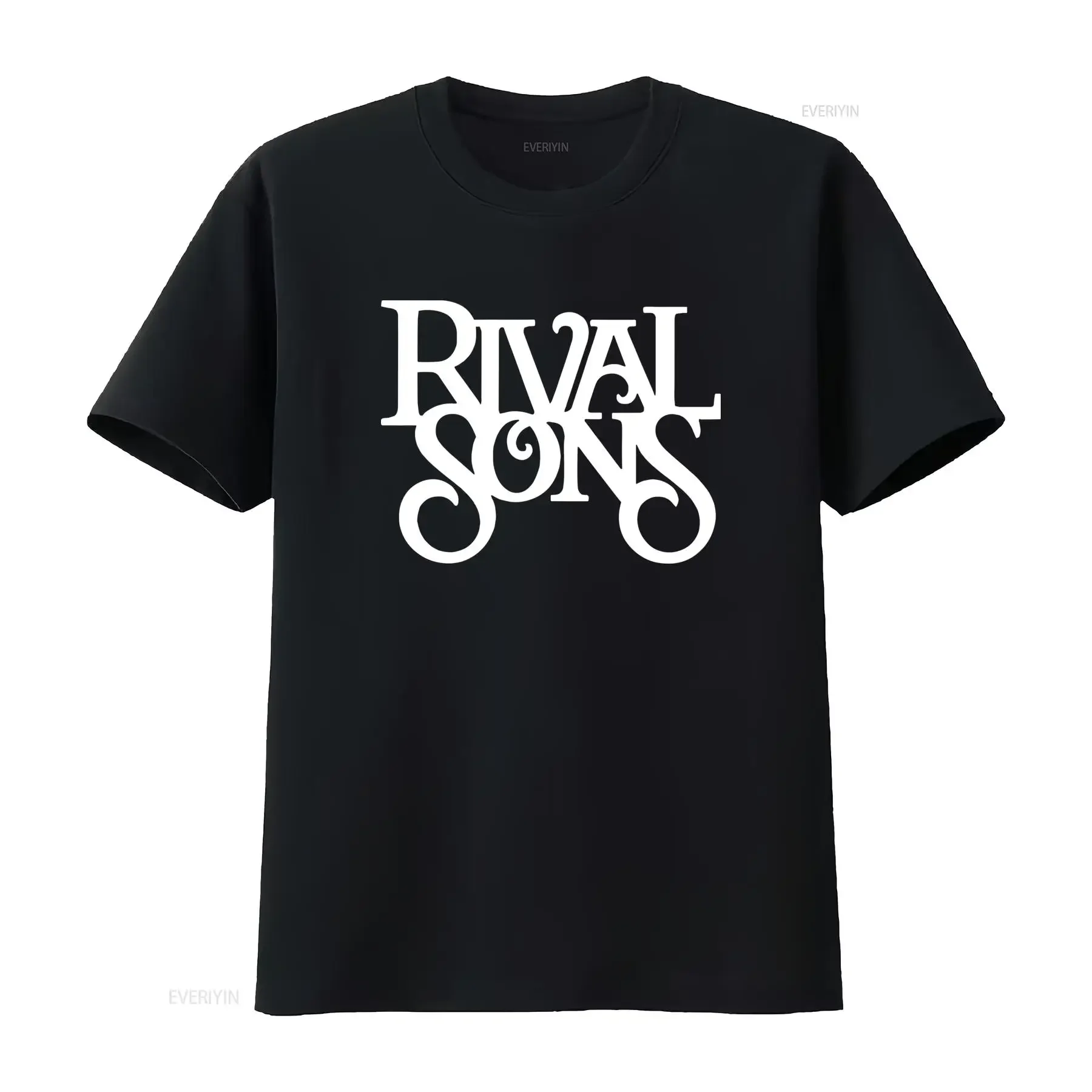 RIVAL SONS Band T SHIRT Available in All Sizes S XXL Classic Black White Colours vintage Washed Stretched graphic Casual
