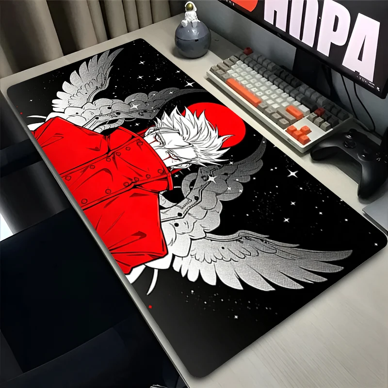 Rubber Mouse Pad Large xxl E-sports Gamer Mat T-Trigun S-Stampede Anime Desk Mat Colorful Gaming Keyboard Pad Computer Mausepad