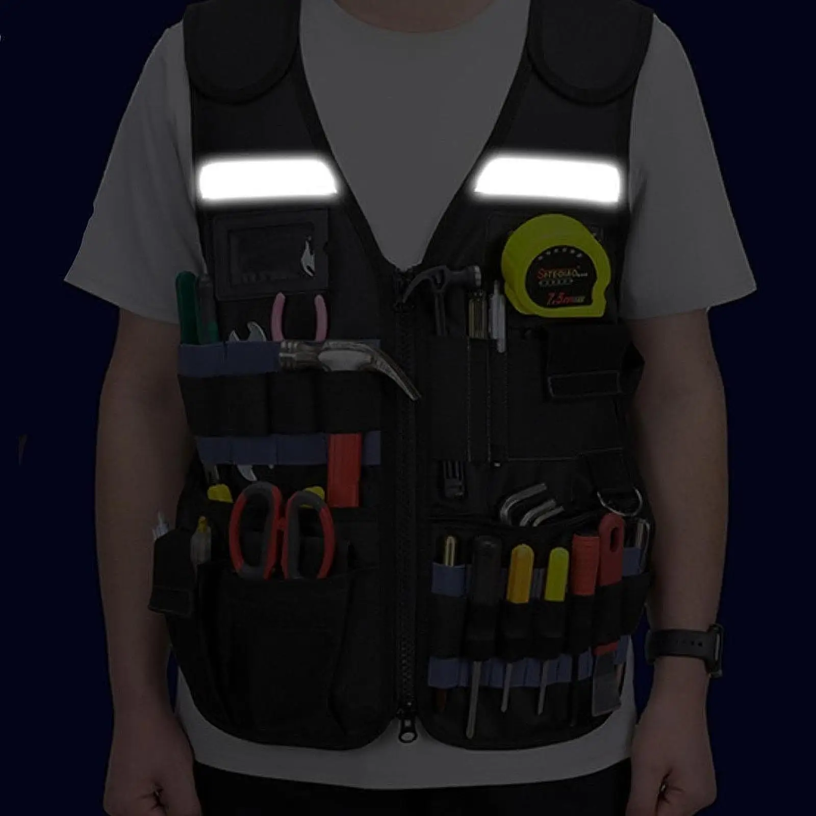 

Electrician Tool Vest Tool Bag Work Vest for Electricians Craftsmen Engineer