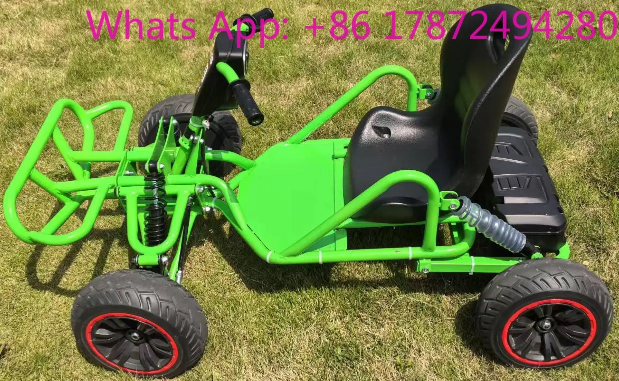 90CC Motorisierter Offroad-Dune-Buggy 12km/h Bürstenloser Motor 150W Elektrischer Drift-Gokart für Erwachsene und Kinder