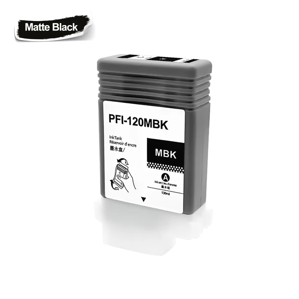 PFI-120 PFI120 PFI 120 Premium Color Compatible Pigment Ink Cartridge for Canon iPF TM-200 Printer 130ml