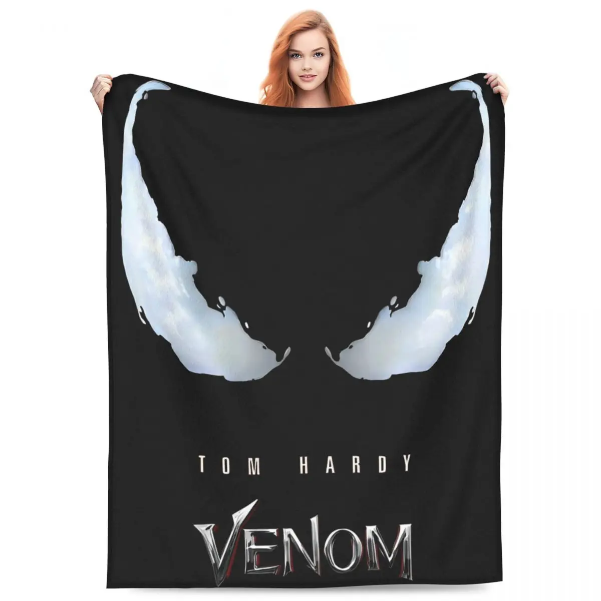 2024 Movie Venom The Last Dance Blankets Coral Fleece Plush Textile Decor Ultra-Soft Throw Blankets for Sofa Plush Thin Quilt