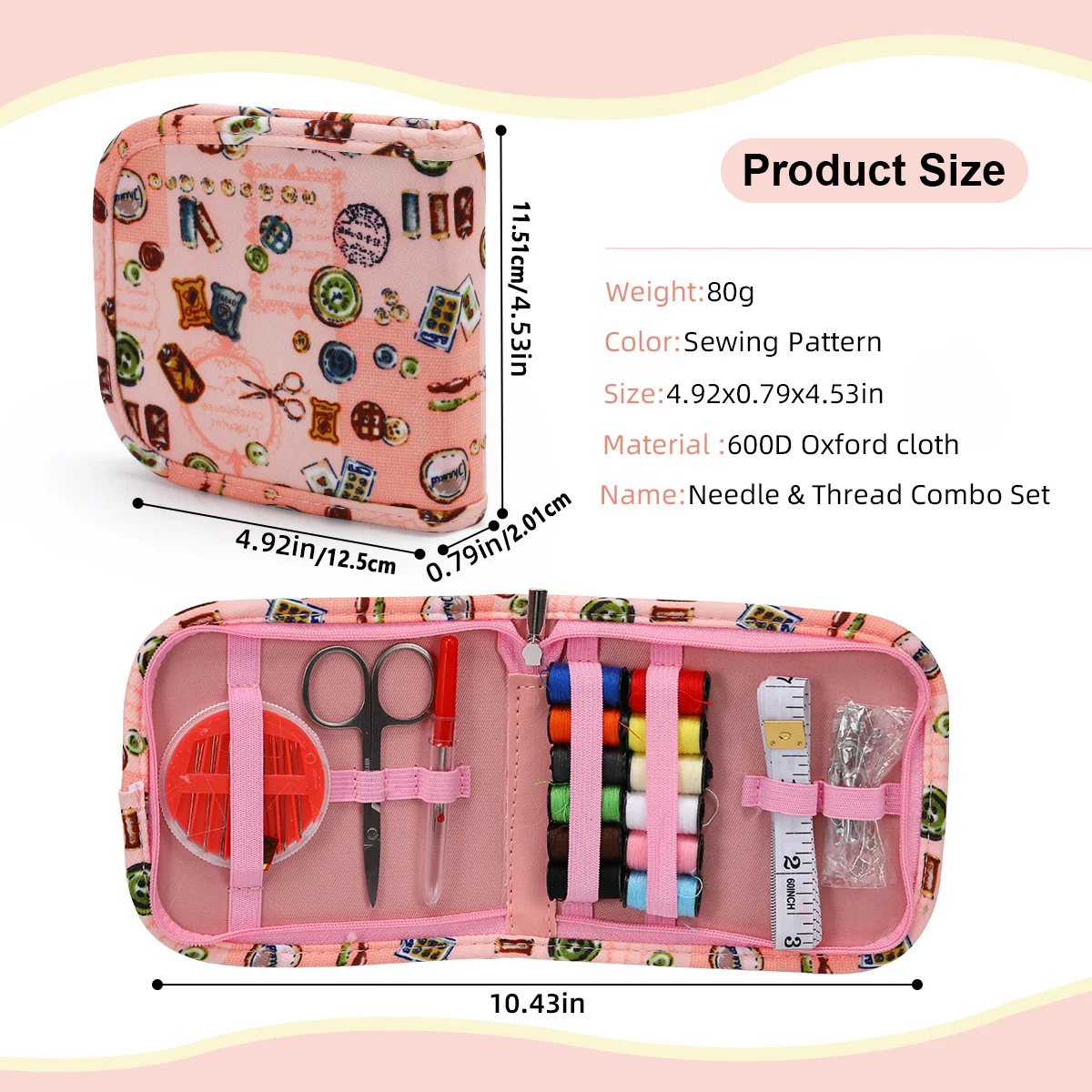 

New-style sewing kit storage set: portable storage bag for DIY accessories and small items when going out