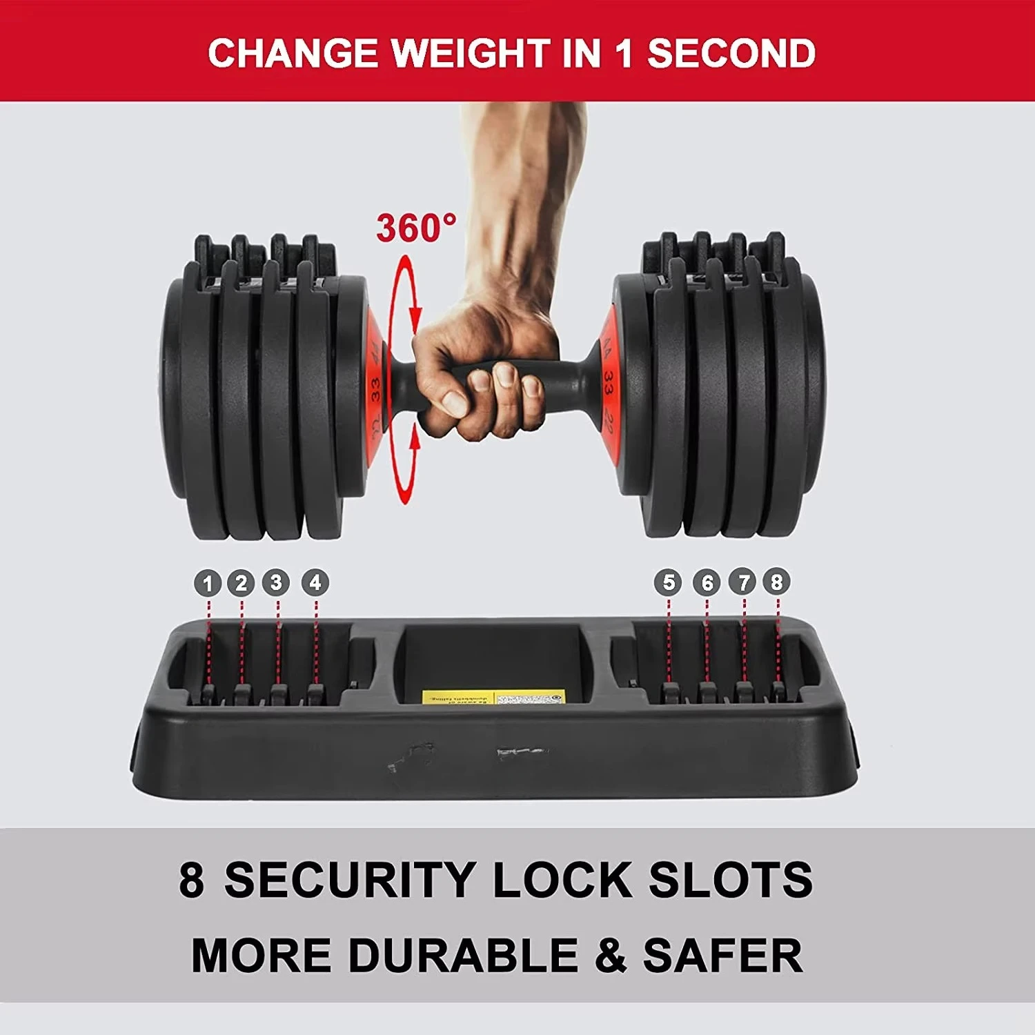 مجموعة أثقال قابلة للتعديل تلق - مراجعة Dumbbell Set وسعره