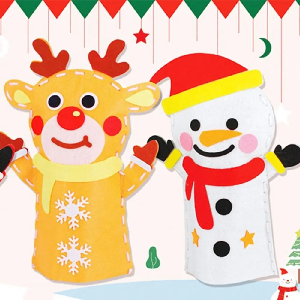 لطيف غير المنسوجة دمى اليد النايلون البلاستيك DIY الحرف اللعب الحيوان وسائل تعليمية أكياس المواد اليدوية عيد ميلاد