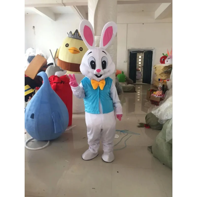 Cosplay Easter Bunny Rabbit Cartoon Mascot Costume Advertising ceremony birthday Fancy Dress Party Animal carnival perform props