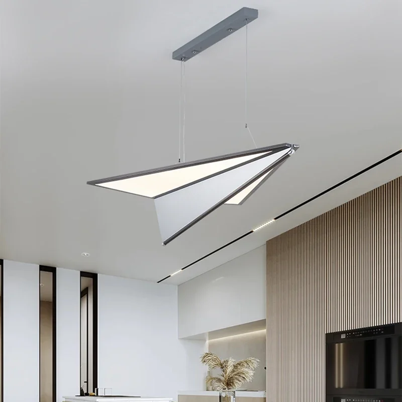 

Modern Creative Aircraft Iron Acrylic LED Decor Home Pendant Light Bedroom Foyer Dining Hall Lighting Fixtures