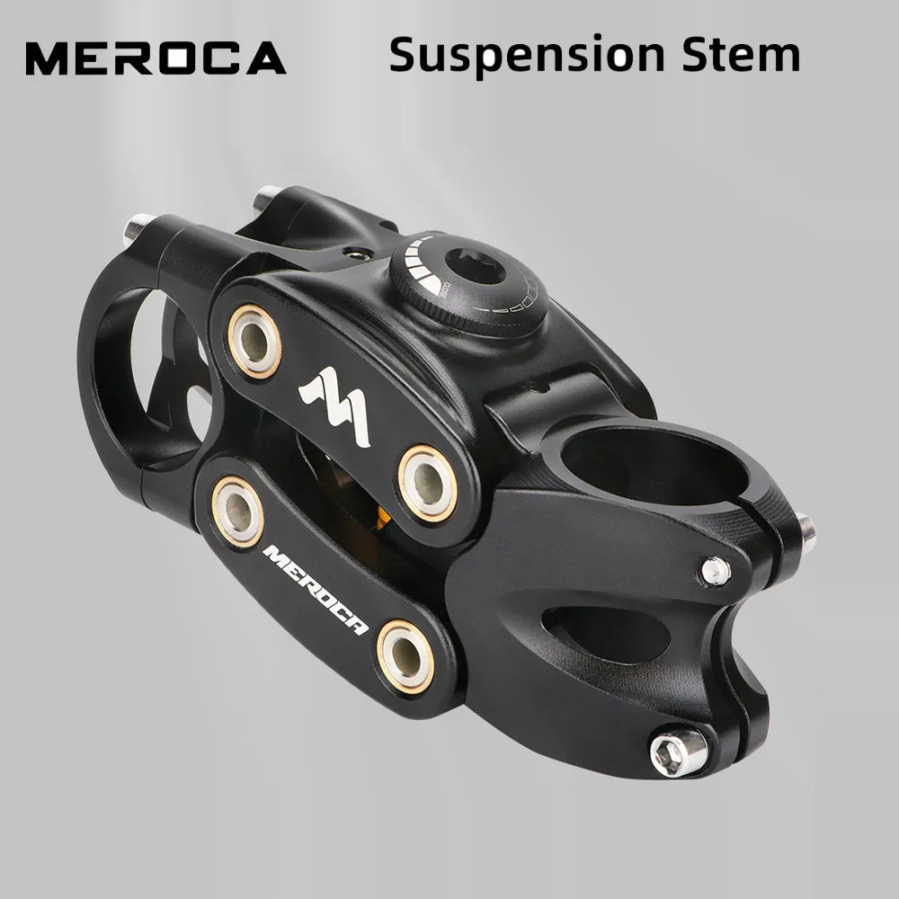 

7 Degree Suspension Stem 45mm Height Shock-Absorbing Short Handlebar Riser Parts For Road Gravel E-Bikes damperstem