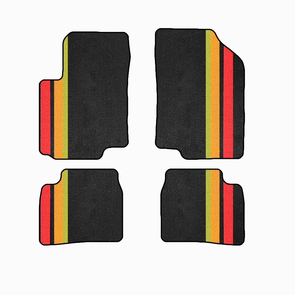 

For kia Rio Pride 2011–2017 MK3 UB QB Car-Specific Mats Floor Mats Waterproof Non-Slip Car Mats With Buttons Car Accessories