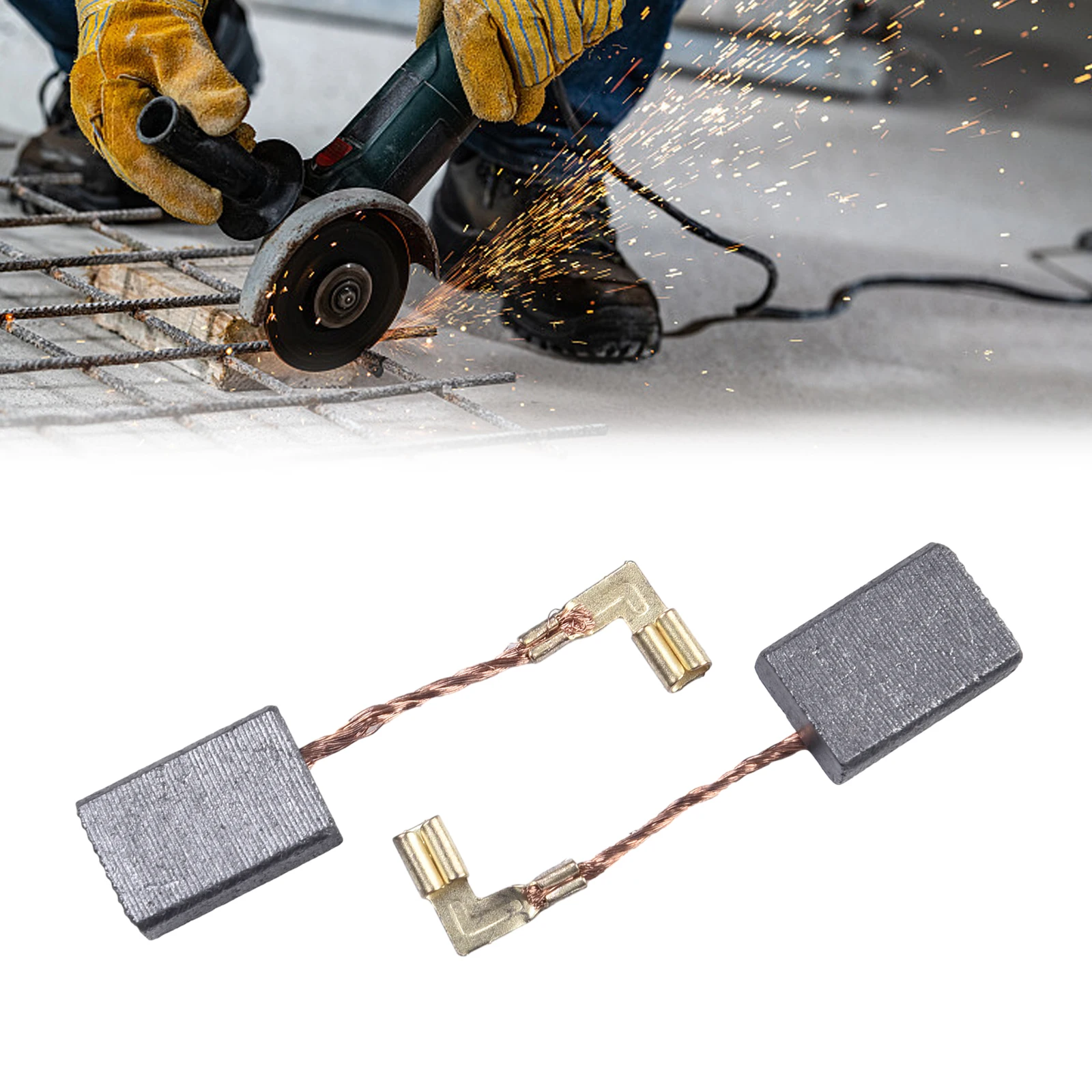 

High Quality Hot New Practical Carbon Brushes Workshop For 9553-9554NB HR2810 Part Spare 16x11x5mm 9557NB 9558PB