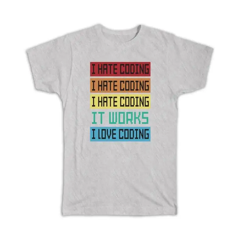 

Я люблю кодирование юмористического искусства для футболки инженера-программиста