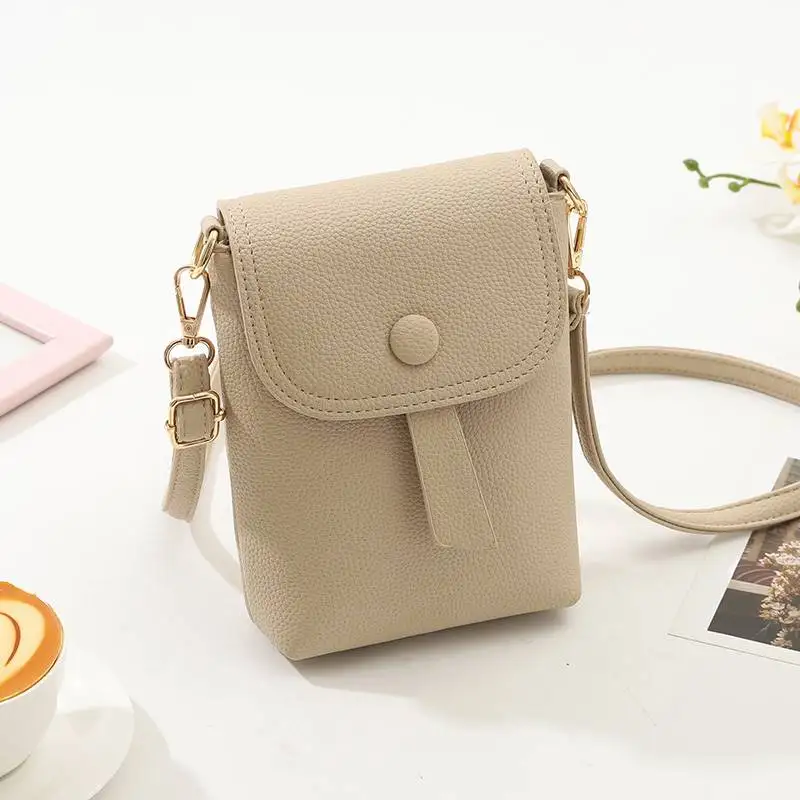 

Soft Leather Mobile Phone Bag Women's Crossbody Bag Summer Walking Versatile Small Bag Faionable New 2026 Model