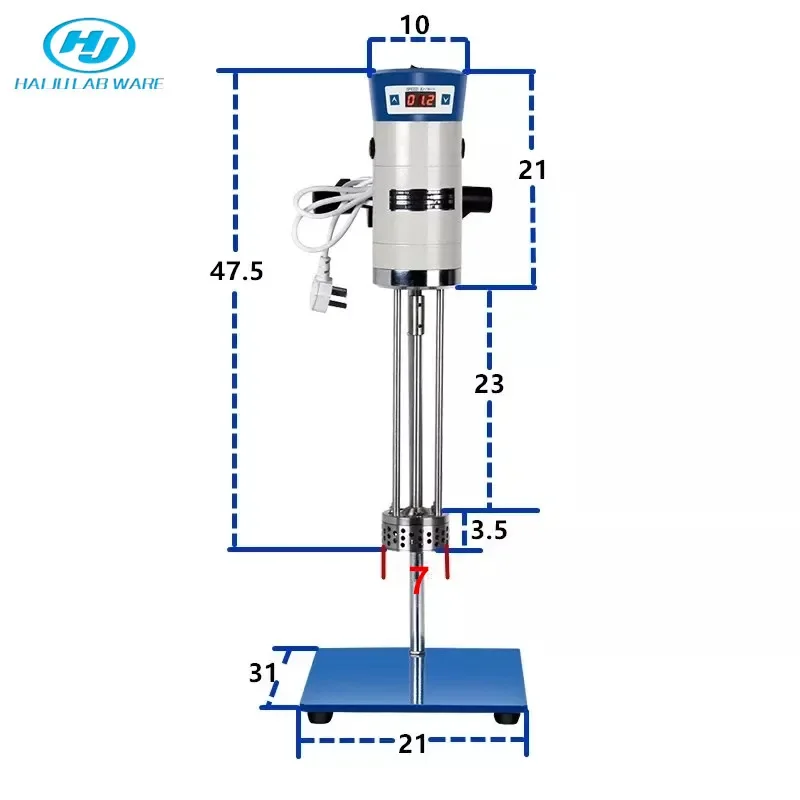 

HAIJU LAB Laboratory Tissue High Shear Mixer Homogenizer with Digital Display