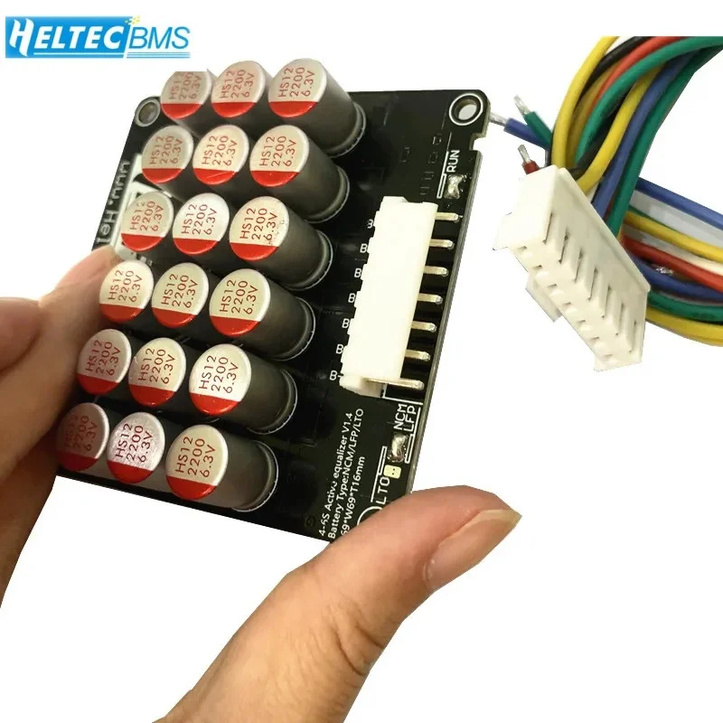 Heltecbms Titanate Lto Capacitor Equalizador Ativo Balanceador 4s 5s 6s Bateria Car Audio Lifepo4 Lítio Lipo Group Balanceador