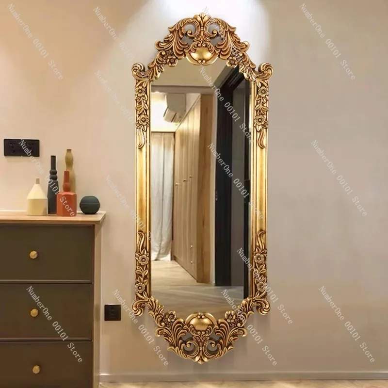 French Full-length Mirror Living Room High-end Decoration Large Clothing Store Dressing Mirror