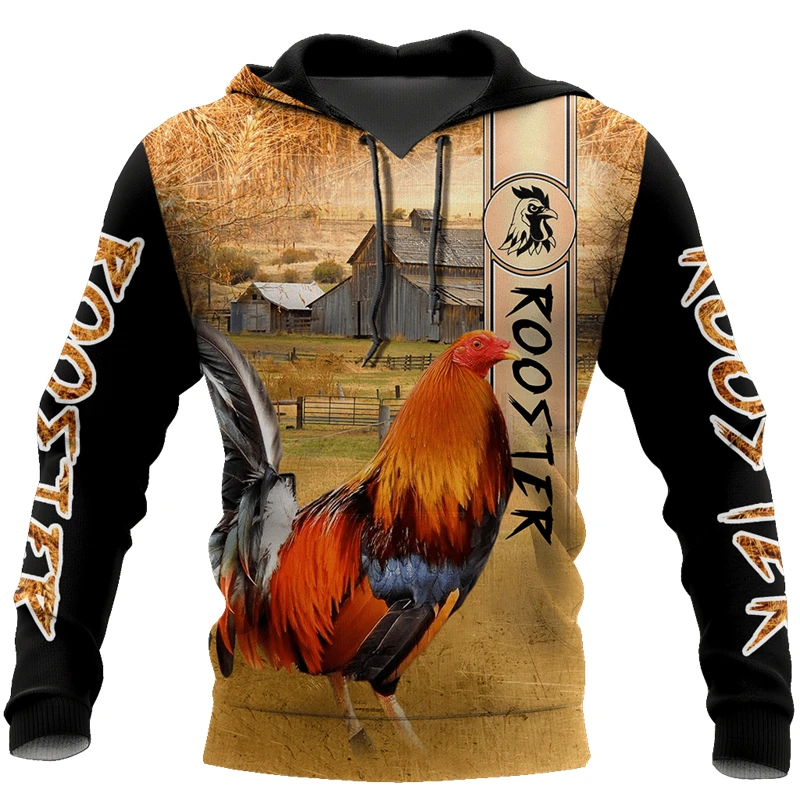 2025 new Hoodies Men's Hoodie 3D Print Mexican Rooster Graphics Tops spring Long Sleeve Streetwear sweatshirt unisex Clothing