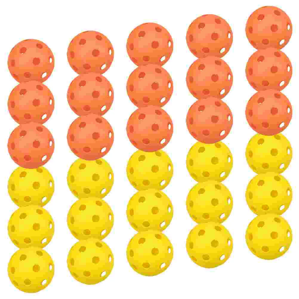 

30 Pcs Golf Hole Golfing Accessory Training Use Balls Golfs Practice Porous Pe Plastic Indoor for Pickleball