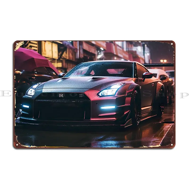 Tokyo Drift Metal Plaque Poster Home Design Create Living Room Cinema Tin Sign Poster