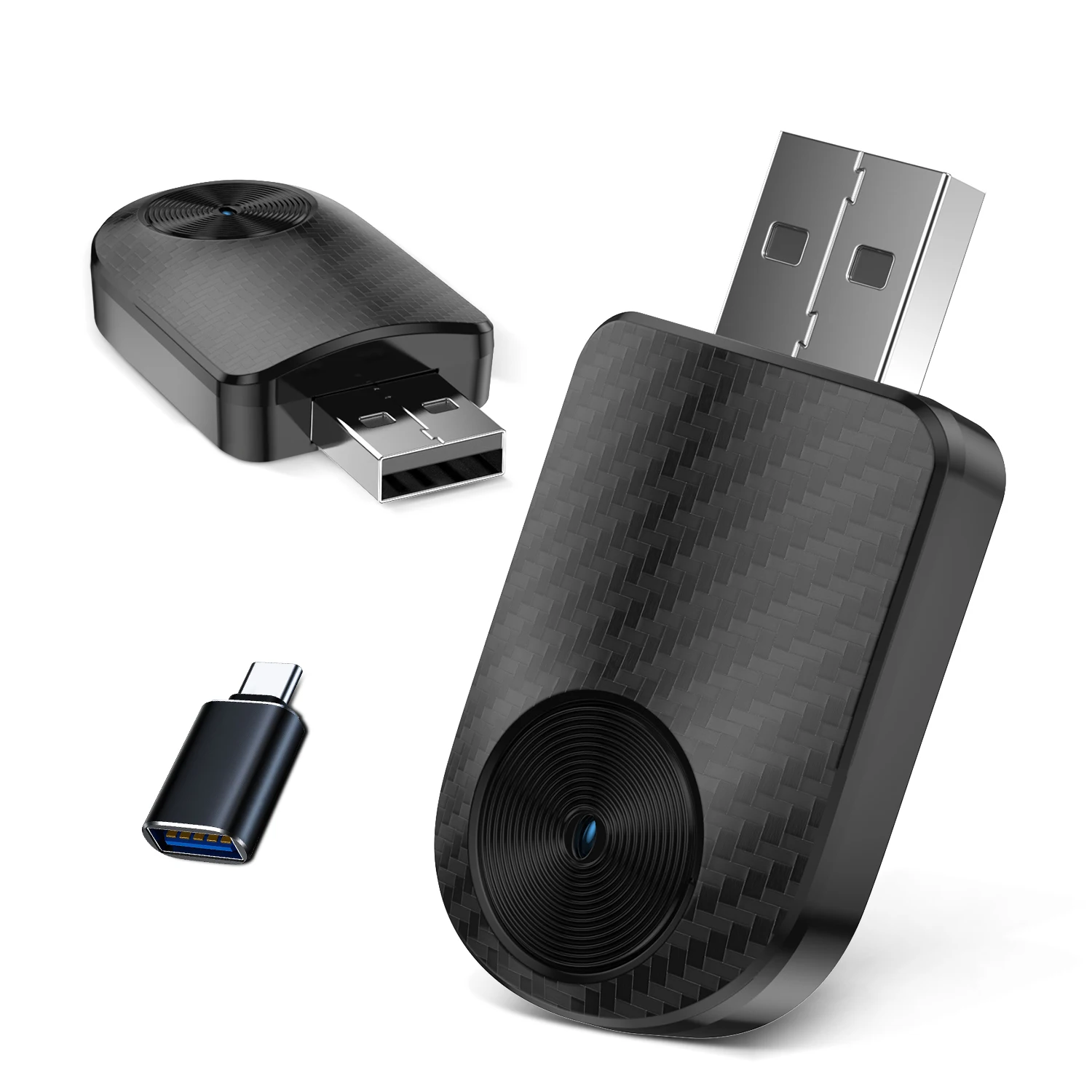 محول CarPlay السلكي الصغير إلى اللاسلكي، توصيل وتوصيل توصيل تلقائي للسيارات السلكية المتوافقة مع هاتف iPhone وAndroid A #1