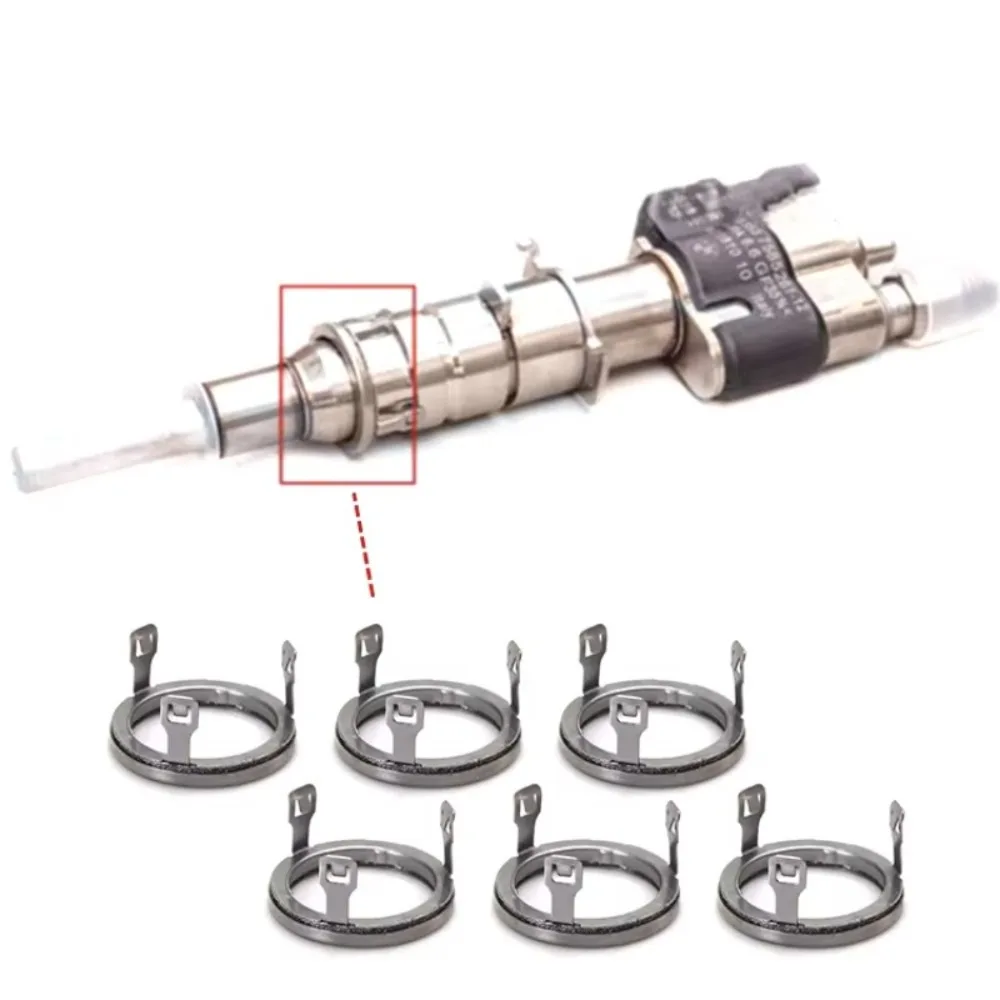 6 Unids/Set Junta De Inyector Motor Inyector De Combustible Desacoplador 13537564751 Para BMW E60 E66 Piezas De Automóvil