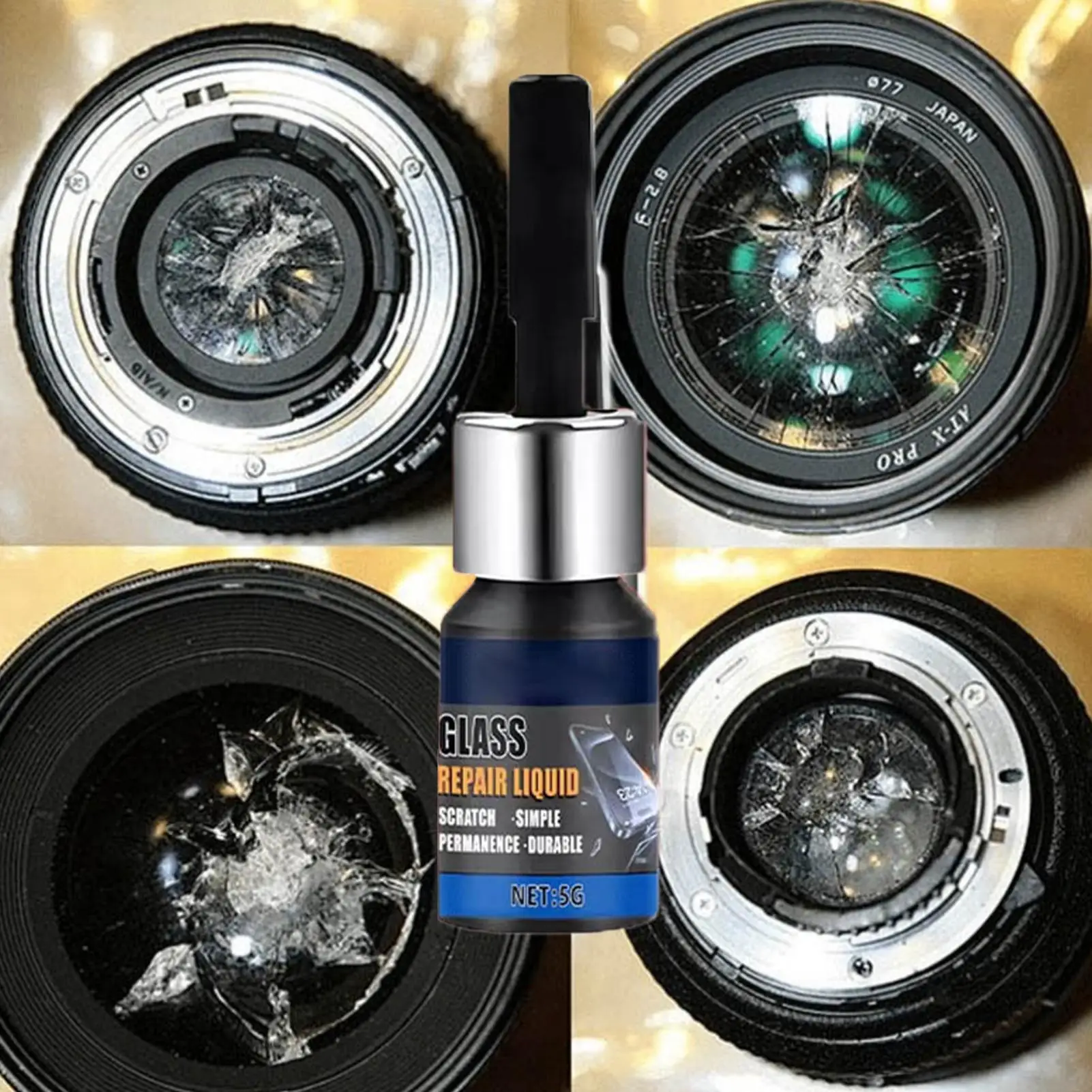 Mobile Phone Screen Repair Liquid Quick Fix Windshield Glass Crack Repair Kit for Car Maintenance DIY Repair Tool