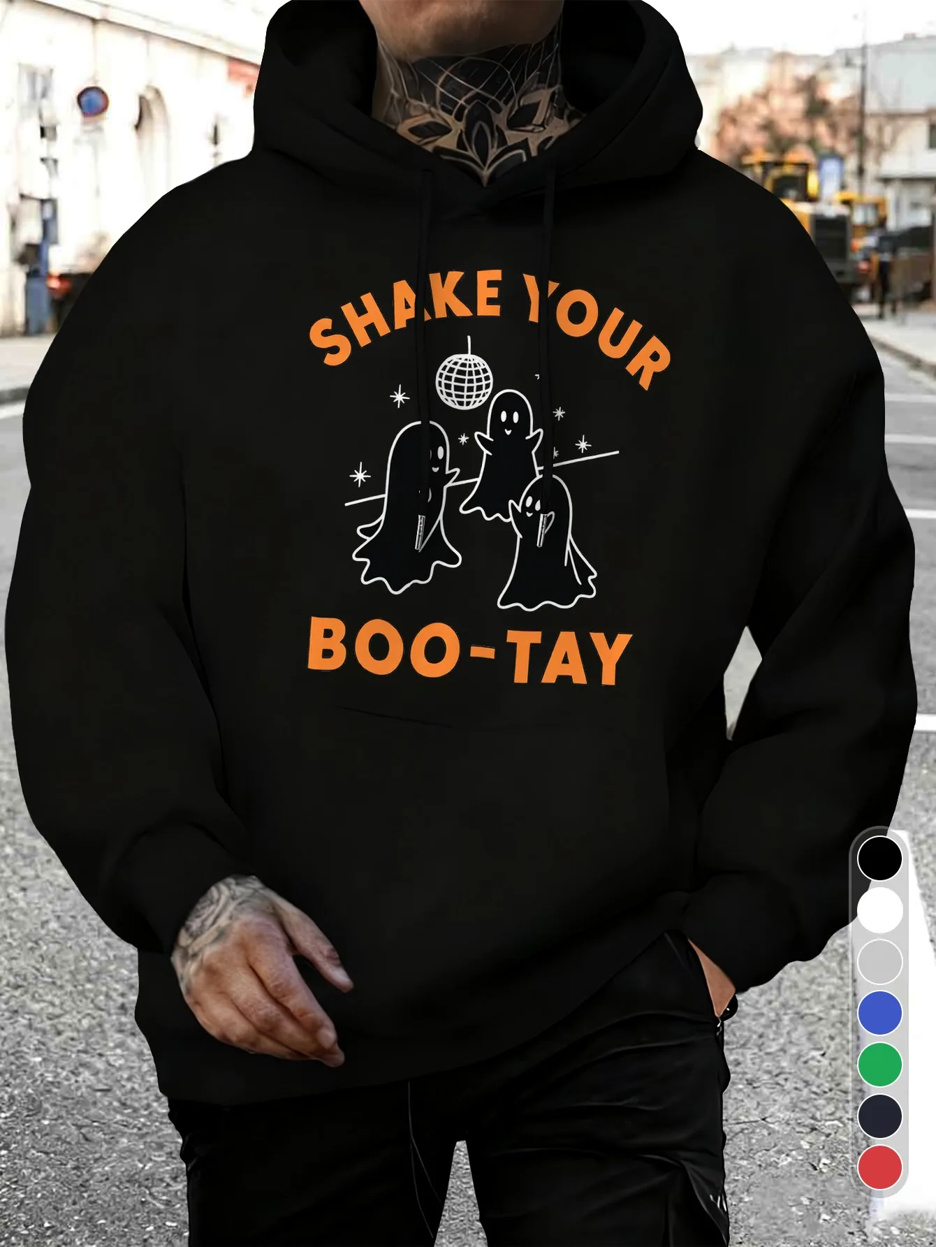 Men's Retro Disco Hoodie with 