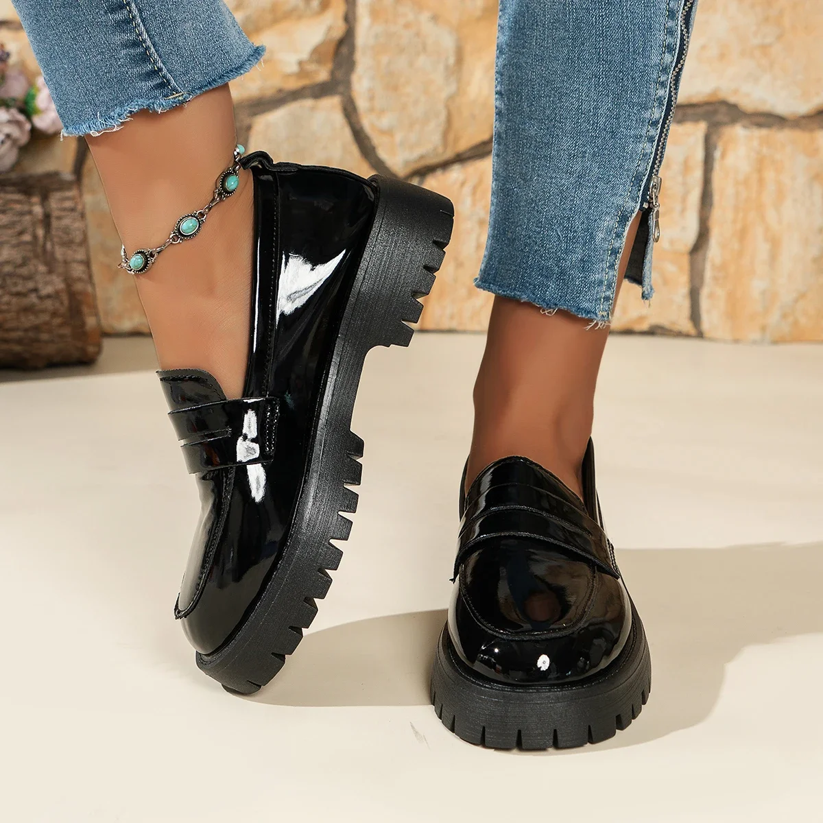 Immagine 3: Scarpe basse da donna Mocassini caldi estivi Comode sneakers leggere alla moda Scarpe casual da esterno per donna Zapatillas De Mujer