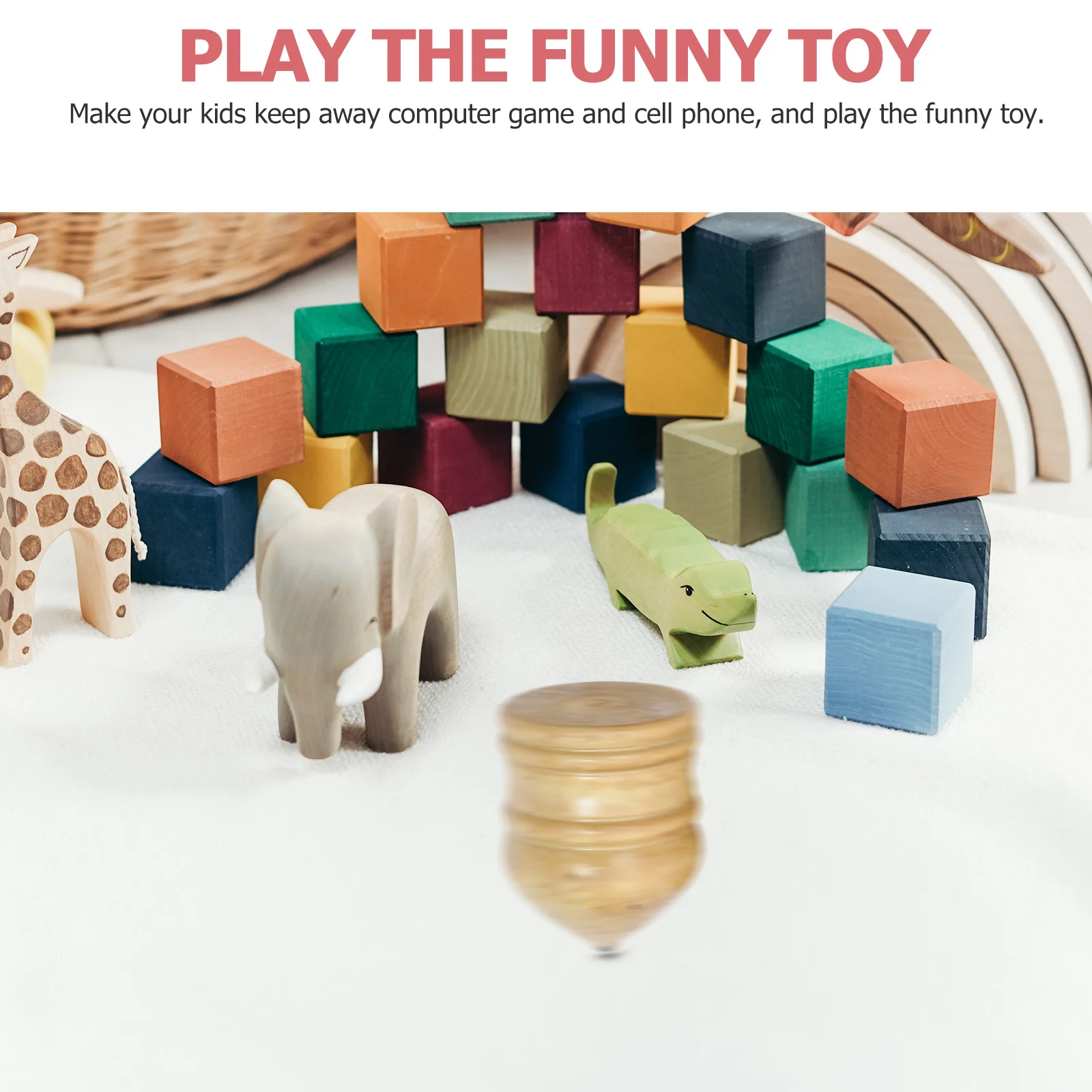 

Lightweight Wood Gyro Toys With Exercise Creative Traditional Gyro Playthings For Kids And Elders