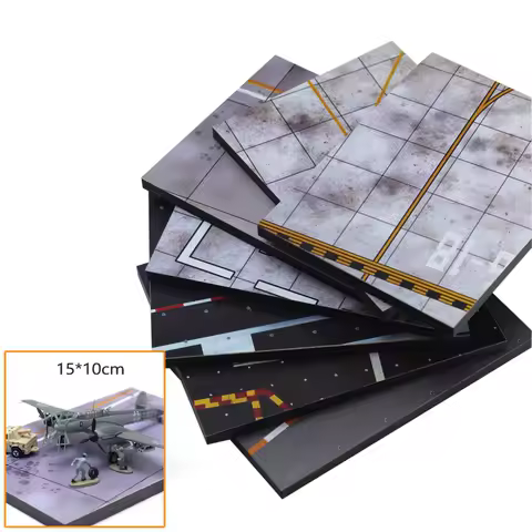 15x10CM Static Airport Runway Platform Deck Model Military Sand Table Aircraft Scene Landscape Layout Diorama Kits 1Pcs