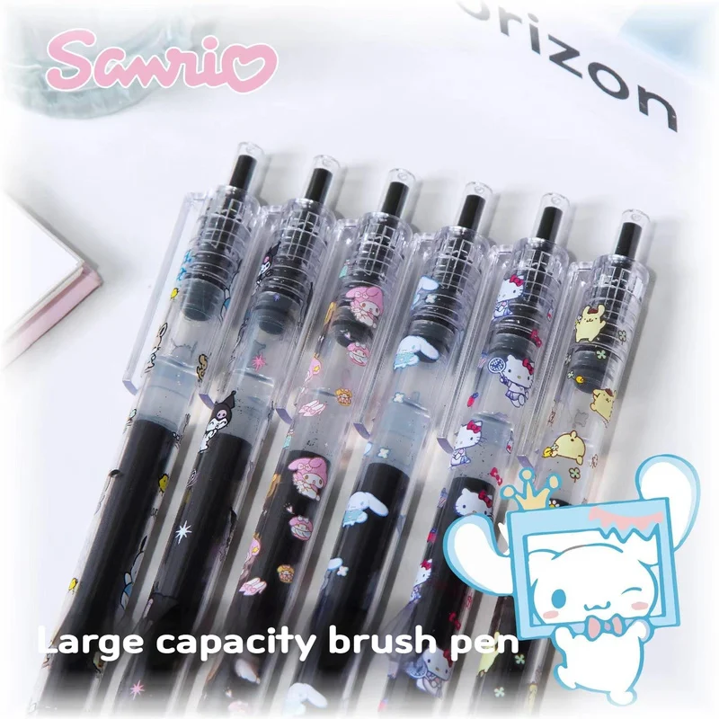 Imagem -05 - Sanrio Hello Kitty Cartoon Gel Pen Caneta de Assinatura Super Suave Estudante de Alto Valor Escrita Presente Super Suave Novo Kawaii 12 Pcs 36 Pcs