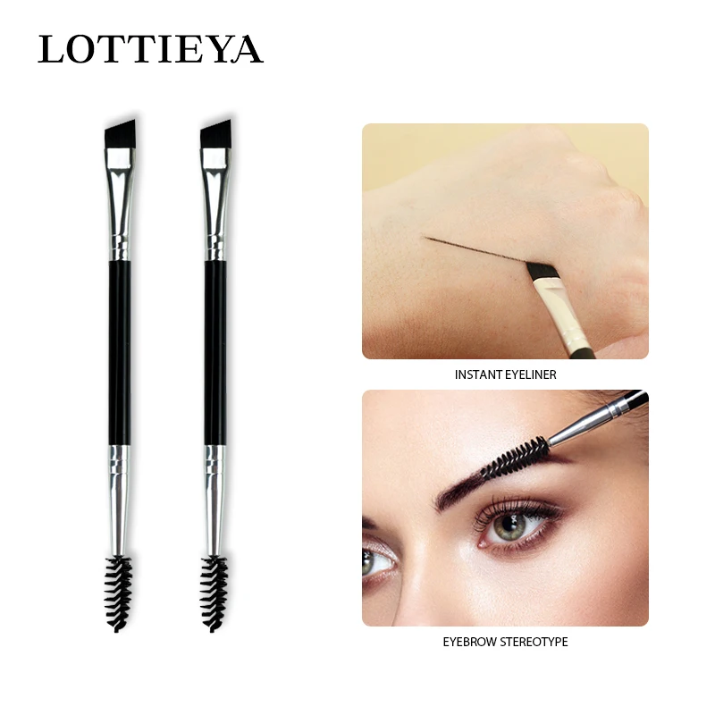 Double-headed Eyelash Brush Eyebrow Comb Eyebrow Brush Professional Makeup Brushes Eyelash Extension Makeup Tools Accessories