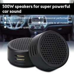 High Quality 1pair Universal High Efficiency Mini Dome Tweeter Loudspeaker 2x 500W Loud Speaker Super Power Audio Sound for car