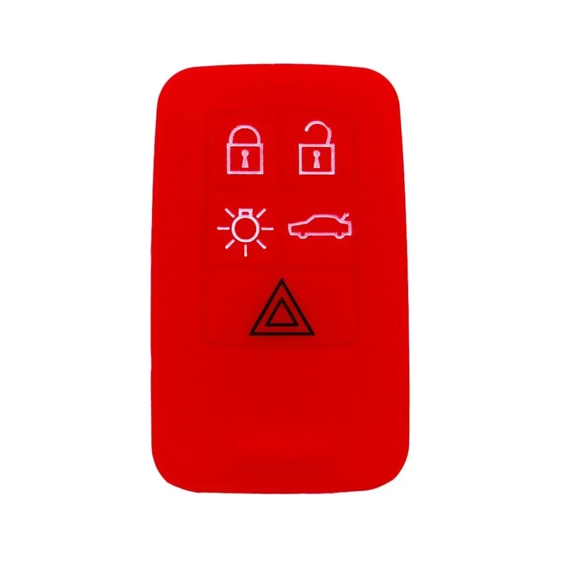 Silicone Car Key Case Cover Auto Flip Remote Key Skin Shell Holder for Volvo S60 S70 S80 S90 V60 XC60 XC70 V40 V50 V60 C30 V70