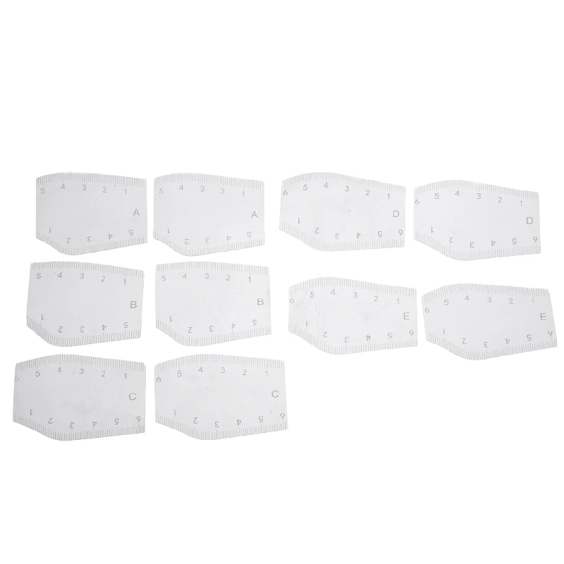 

1/5 Pairs Eyebrow Tattoo Makeup For Beginners Quick Eyebrow Design Eyebrow Auxiliary Ruler Positioning Ruler Tattoo Accessories