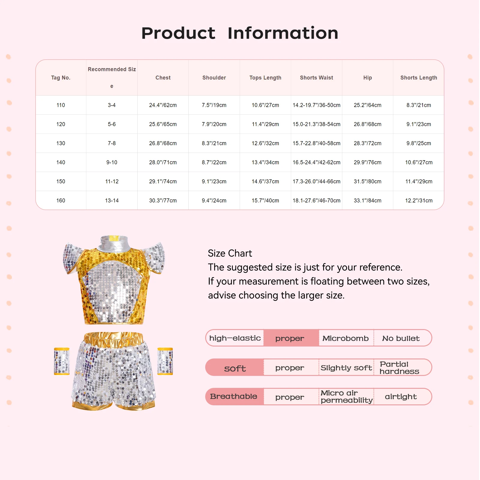 Boys Shiny Sequin Jazz Dance Outfit Children Cheerleading Outfit Performance Cosplay Fashion Costume Kid Cap Sleeve Crop Top Set