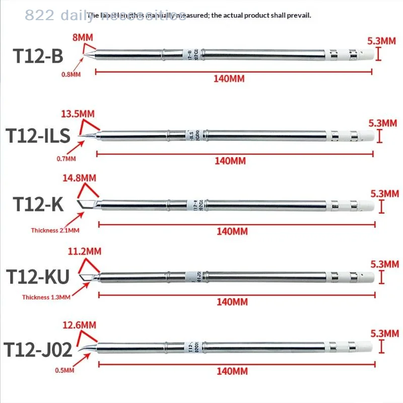 T12 I ILS J02 JL02 K KU Soldering Iron Tips For Hakko Fx951 DIY T12 Electric Soldering Iron Soldering Station Welding Tools