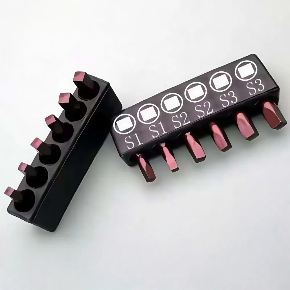 S2 Sicherheits-Schraubendreher-Bohrer-Set 1/4 Zoll S2 Stahl Schraubendreher-Bit-Set 6/8/10/12 Stück Torx HEX Quadrat Pozidriv H-Typ Kopf usw. – Detail 15