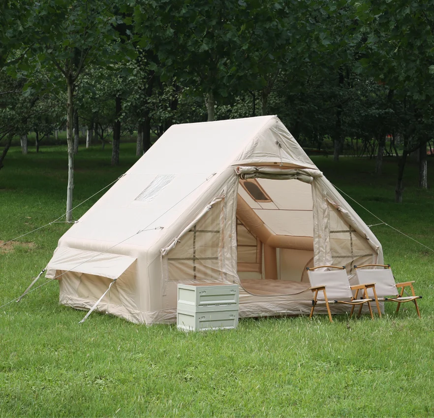 Durable Waterproof 420D Oxford 1-2 Person Inflatable Air Tent Quick Setup Blow up Tent for Outdoor Camping Adventure