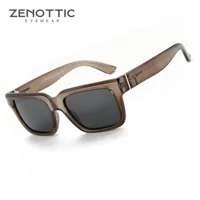 ZENOTTIC Gafas de sol rectangulares retro para hombres y mujeres, gafas de sol polarizadas con protección UV400, gafas de sol de conducción clásicas de moda