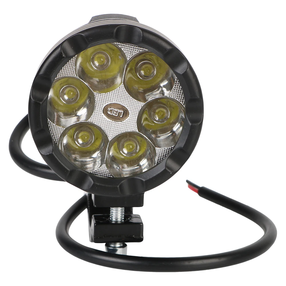 Faretto per fari a LED per luce moto 12V fari fendinebbia ausiliari lampada di guida per BMW Honda Kawasaki Cafe Racer