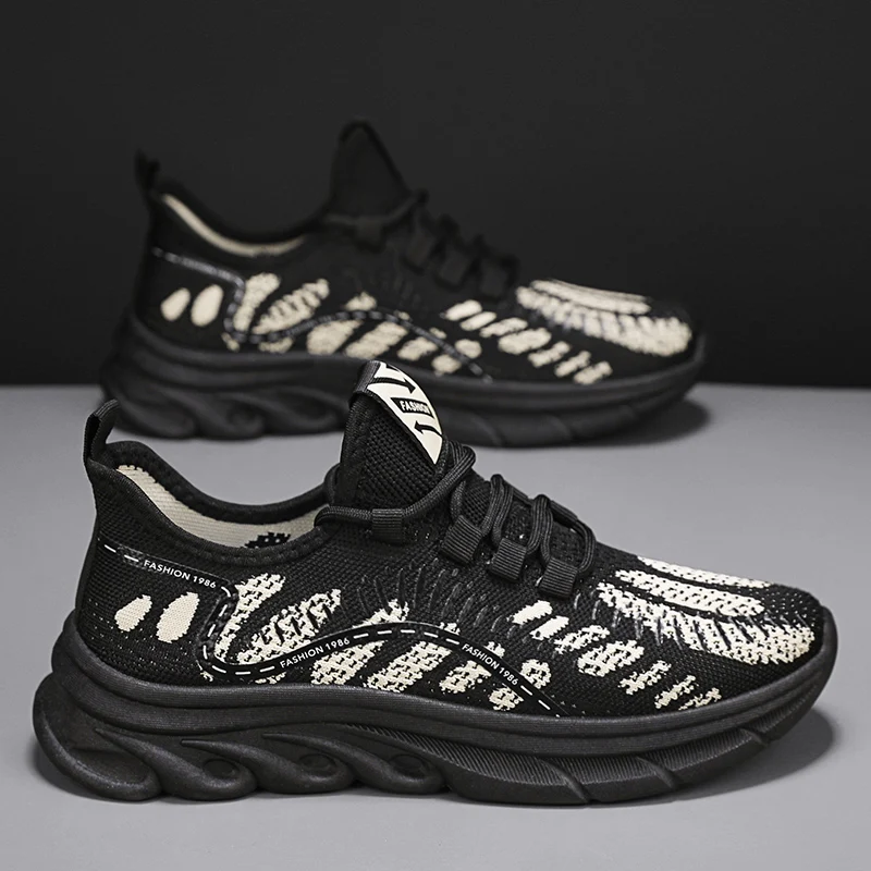 Hot Sale Men's Running Shoes Outdoor Breathable Casual Sneakers For Men Knit Sneakers Anti-slip Sports Shoes Man Jogging Shoes