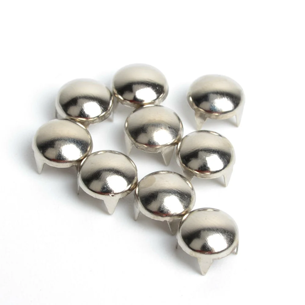 Metal Spike Rivets, Round Studs, Punk Rock, Leather, Clothes Sewing Rivet, Shoes, Bags, Belt, DIY Parts Decor, 10mm, 100Pcs