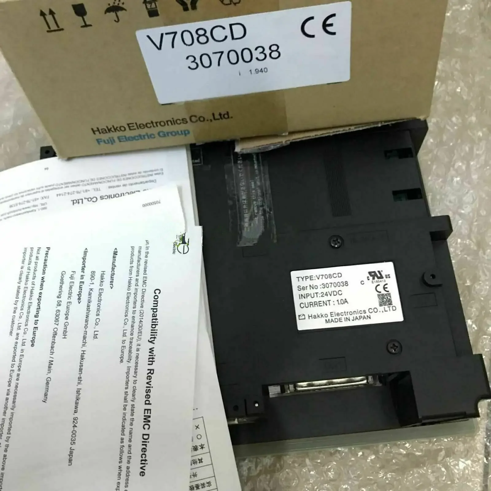 

Новый и оригинальный HMI V708CD + GP2301-SC41-24V