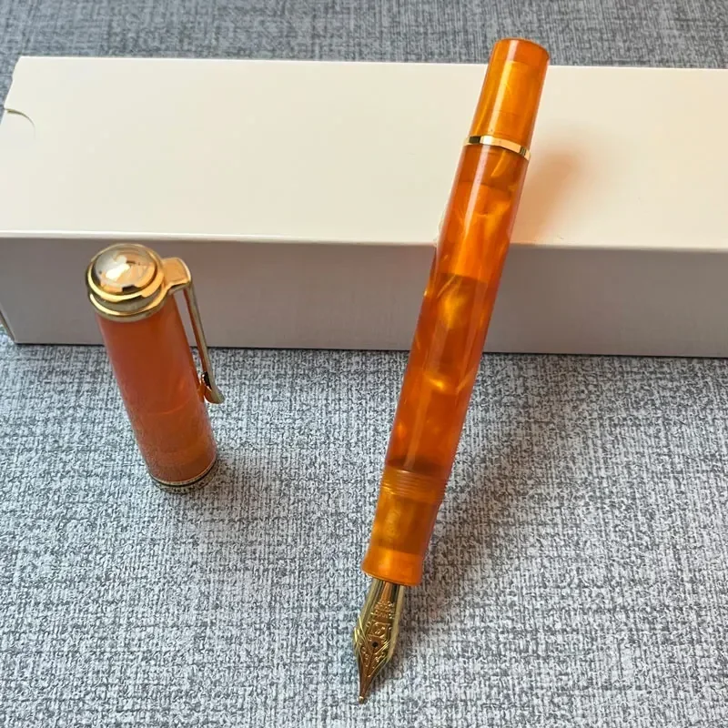 Nowy prezent Admok M800 akrylowe pióro wieczne z tłokiem Schmidta miękka nr 6/35 #   Pióro z tuszem F/M 0,5/0,7 mm Pióra do pisania dla studentów — zdjęcie produktu 3