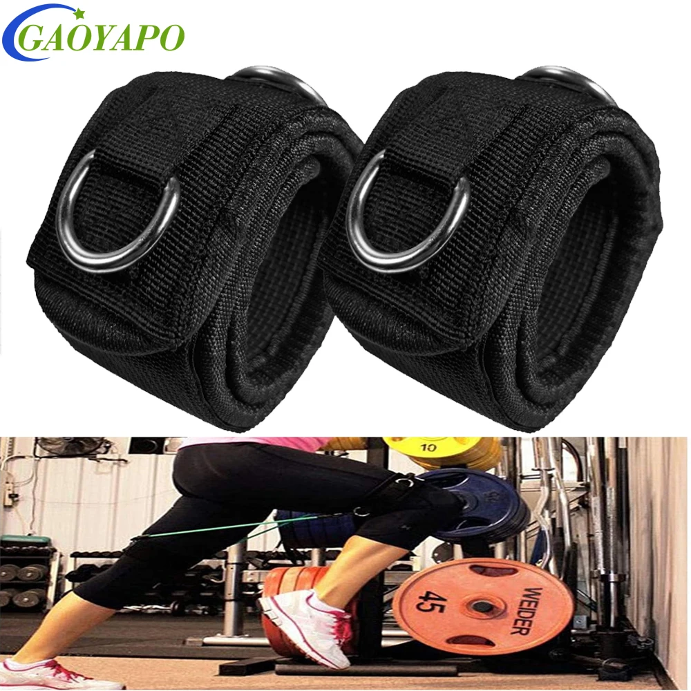 Home Gym Leg Extension Machine - 1Pair Ankle Strap Cable Machine Attachment,