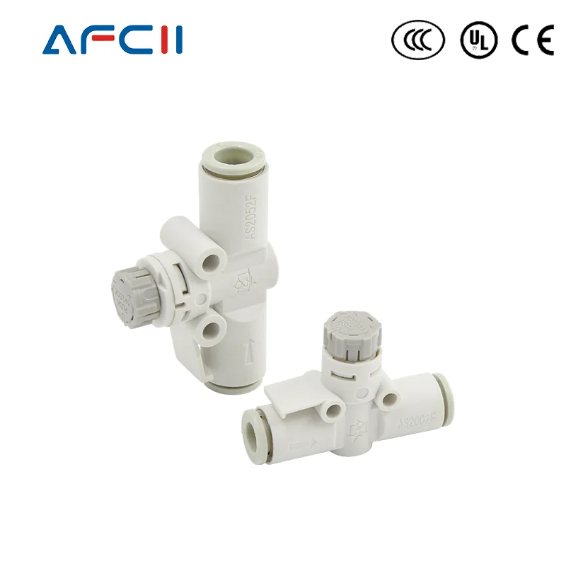 10PCS/Lot SMC Type Speed Controller with One-touch Fitting Pneumatic Fitting AS1002F AS2002F AS2052F AS3002F AS4002F