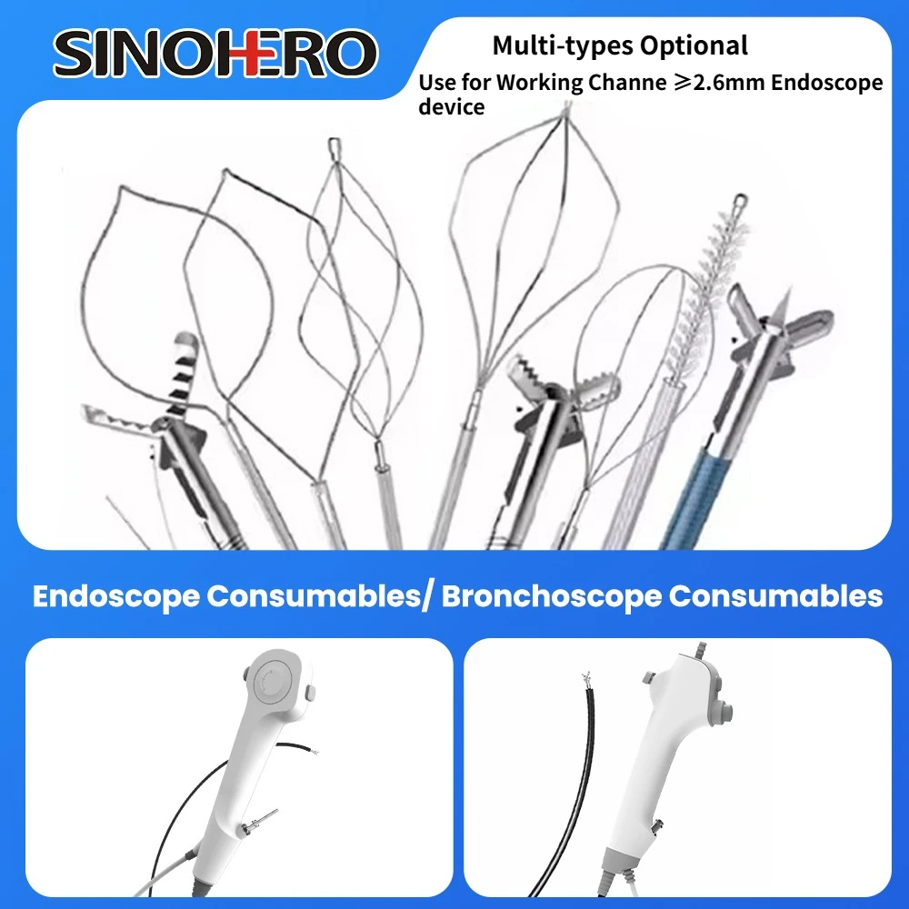 

Use for Working Channe ≥2.6mm Endoscope Camera Accessories Foreign Body Forceps Biopsy Forceps Cell Brush Multi-types Optional