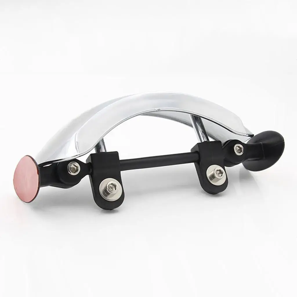 Clear Convex Motorcycle Rearview Mirror Wide Angle Blind Spot Parabolic Safety Rear View for ATV UTV Scooter Bike