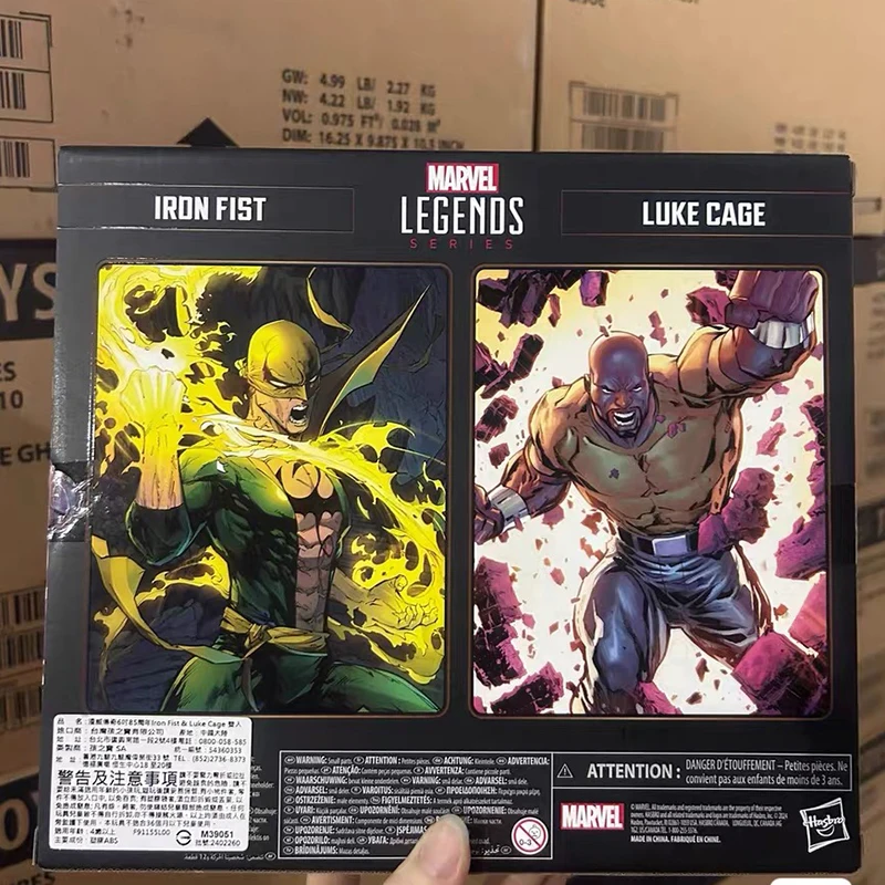 

Коллекционная фигурка Marvel Legends Iron Fist и Luke Cage, посвященная 85-летию, оригинальная версия комикса, масштаб 1/12, аниме-фигурка, ретро-модель
